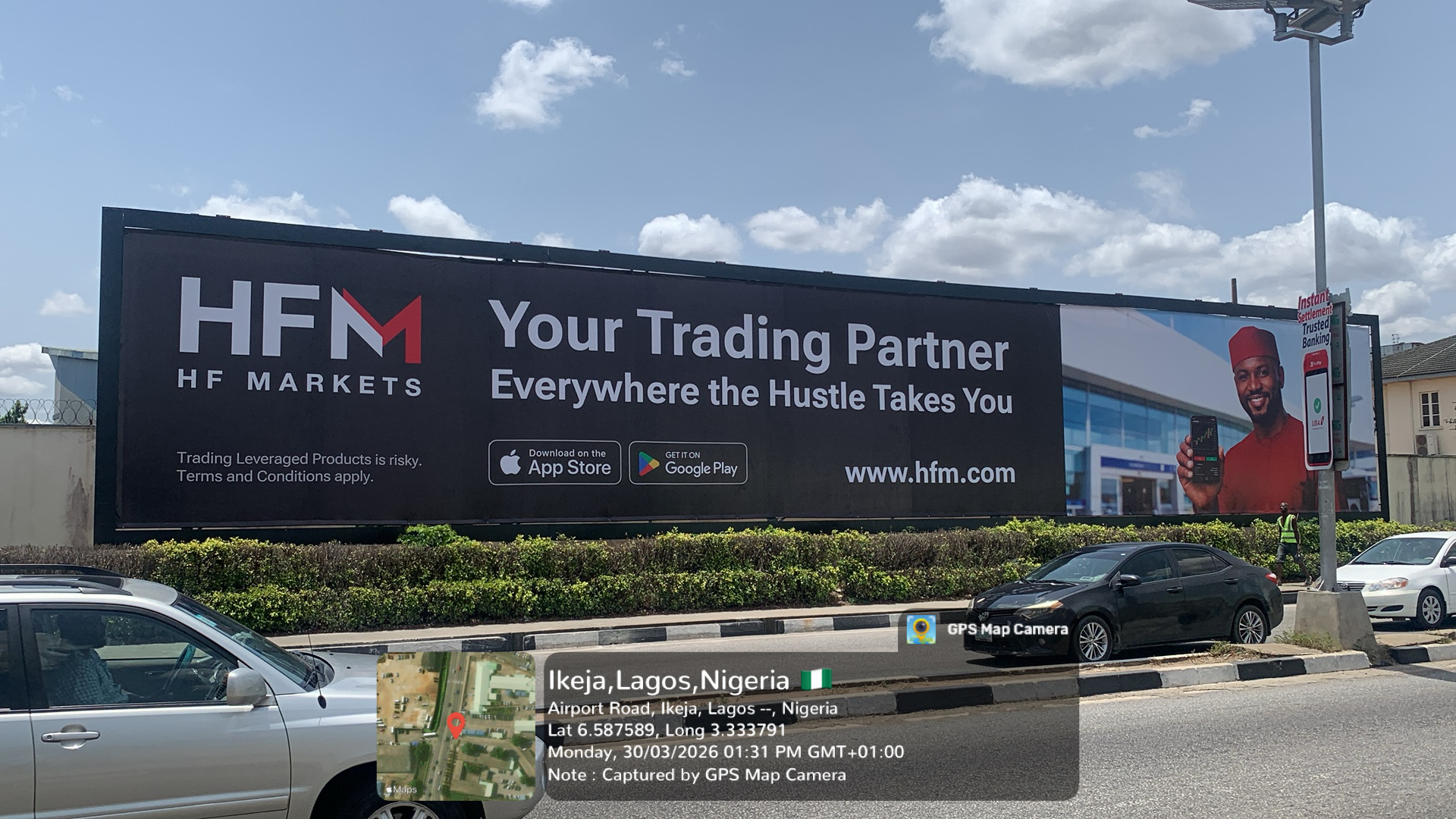 Wall Drape Billboard Along MM1 Airport Road, Ikeja Lagos