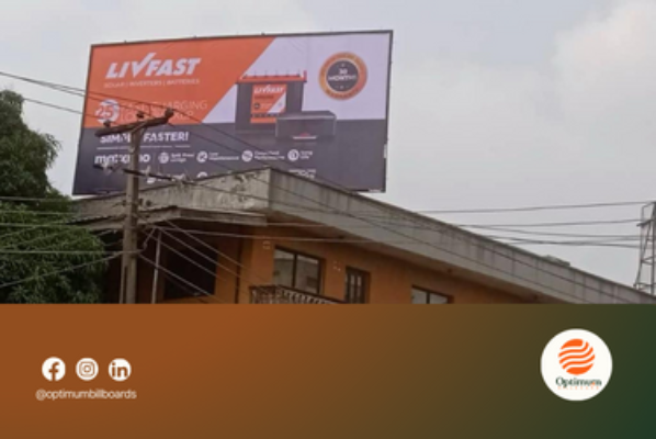 Livfast rooftop billboard